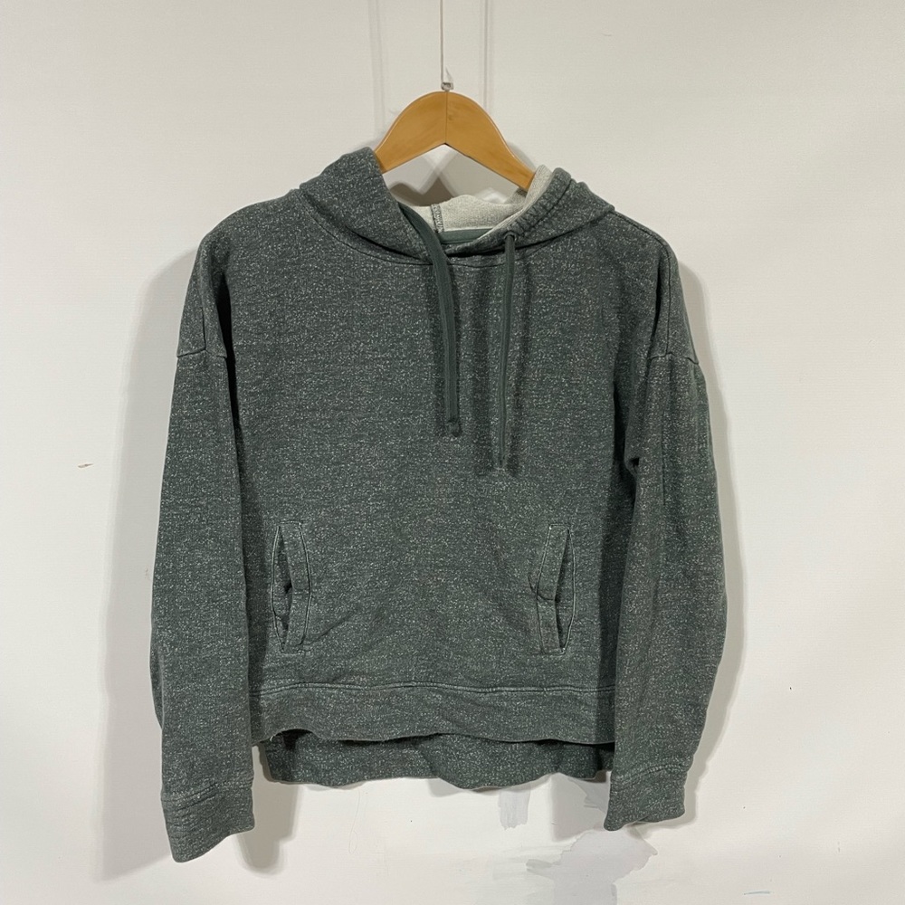 Pact Green Speckled Hooded Sweatshirt - bin 1